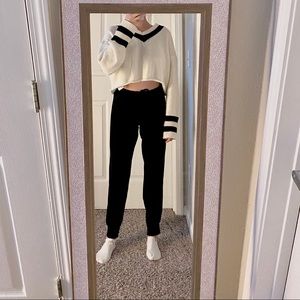 Black and white sweater